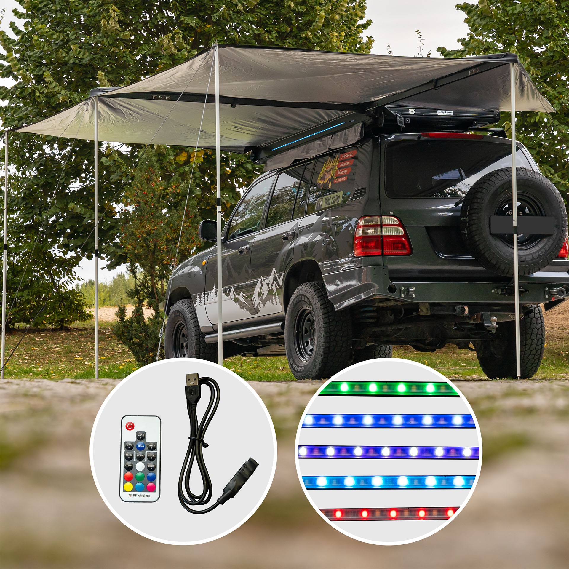 RGB LED-riba koos paigaldusteenusega Space+ ja 180° katustele
