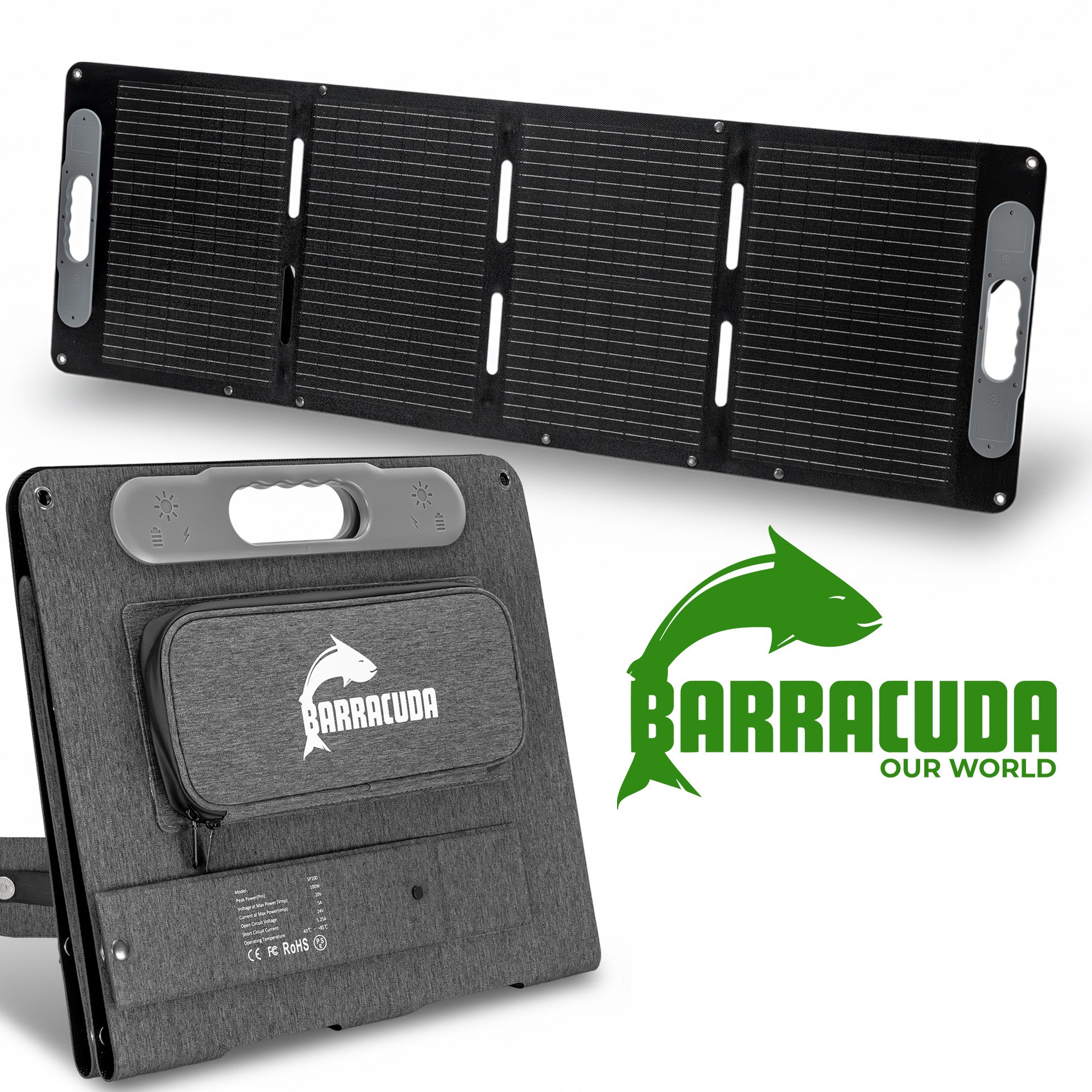Kokkupandav päikesepaneel 100W 20V/5A kaasaskantav päikeselaadija MC4 pistik IP67