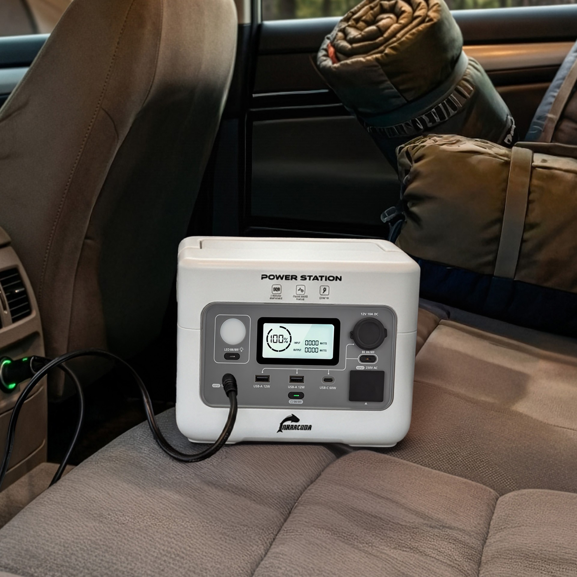 Toitejaam 300W/600W LiFEPO4 256Wh energiat salvestav varupatarei 230V USB AC/DC EPS