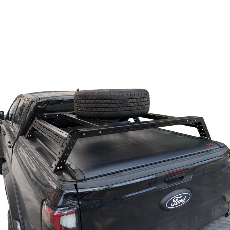 Bed rack 120 cm zamontowany na pace pickupa